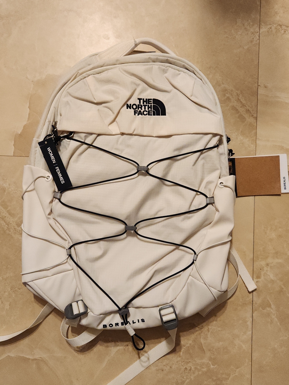 The North Face Women's Borealis Commuter Laptop 27L Backpack  Gardenia White NEW